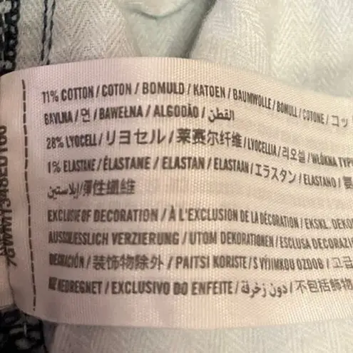 Abercrombie & Fitch  Blue High Waist Straight Belted Paperbag Denim Jeans Pants 4 - Image 5