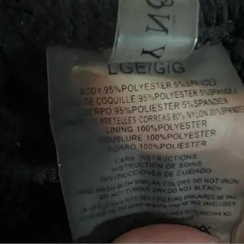 Cyn & Luca Black Pucker Ribbed One Piece Swimsuit