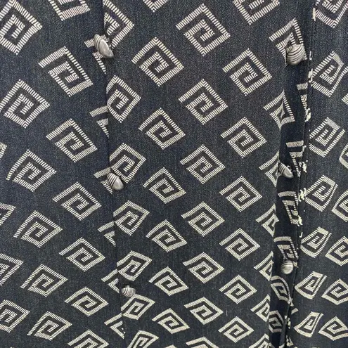 Vintage Marsha Brander for Componix Southwest Blazer Skirt Set sz 6 Acrylic Wool Black