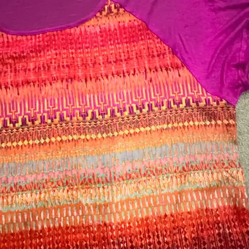 Colorful Women's size 3X Top by Alyx woman. Like new Pink