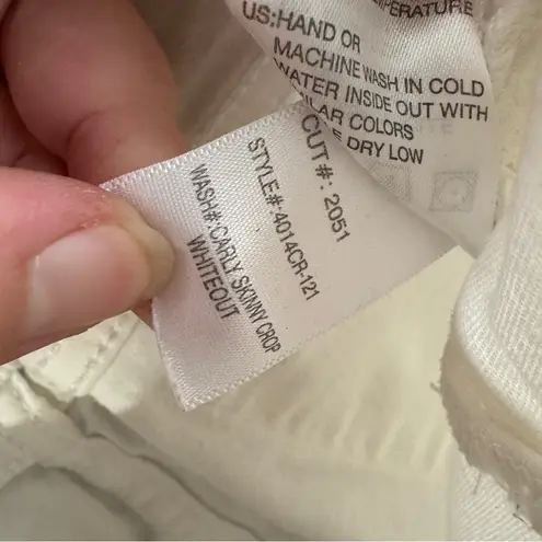 Articles of Society  Carly skinny crop whiteout jeans size 27