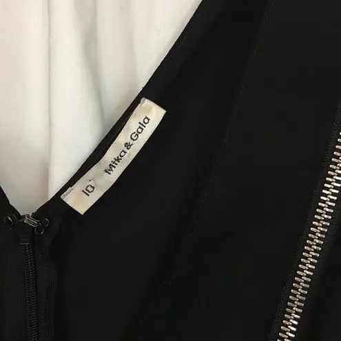 Mika & Gala Black Sleeveless Skater Dress