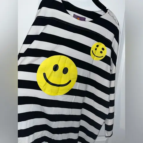 Source Unknown Smiley Face Alt Cyberpunk Skater Goth Edgy Retro Streetwear Trippy Stripes Dress