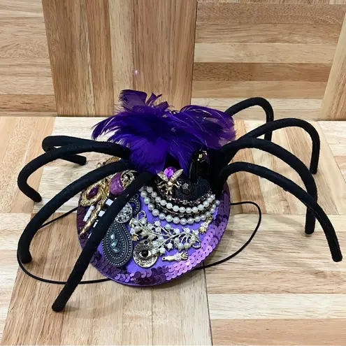 Customized Embellished Spider Fascinator Hat Halloween Costume Hat