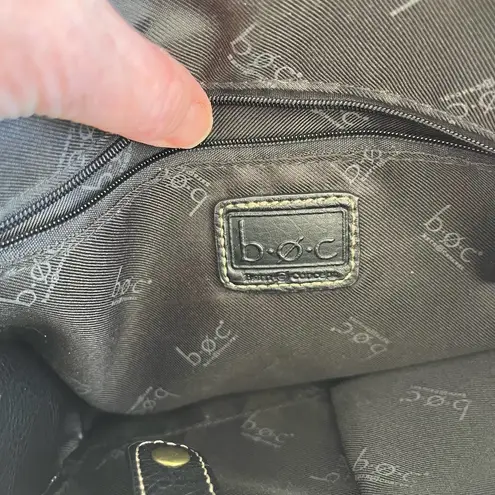 Dove BOC Cronton Crossbody Bag /Gray and Black Medium Purse