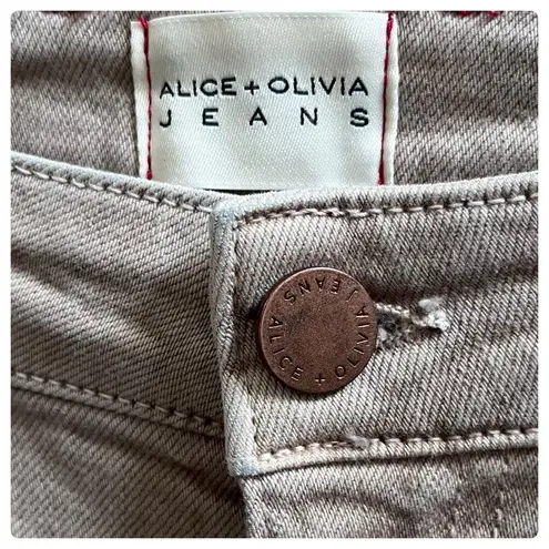 Alice + Olivia Jeans Khaki Tan Utility Cargo Jean Size 27