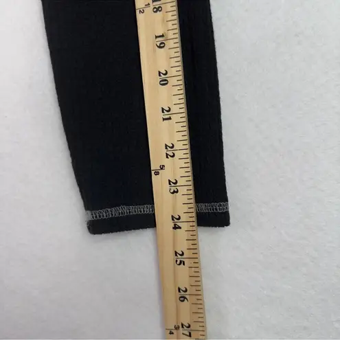 Soft Surroundings Nellie Tunic Black V-Neck Knit Stretch Long Sleeve Size Medium