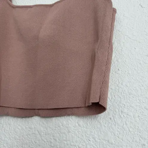 ASTR Milano sweater cropped tank in mauve pink size M