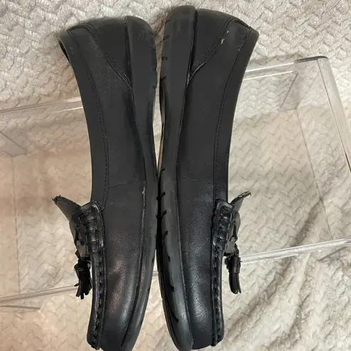 Thom McAn Classic Black Leather Tassel Dark Academia Preppy Loafer Size 8.5W