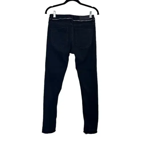 Zadig & Voltaire Eva Zip Jeans in Noir Black