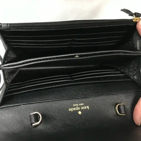 Kate Spade  Laurel Way Jeweled Black Crossbody Bag  EUC