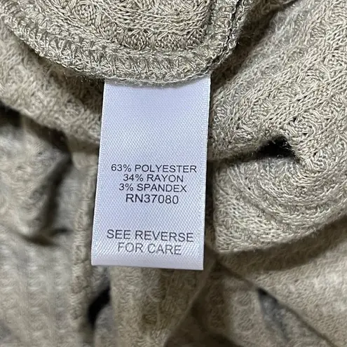 Versona New Waffle Knit Cropped Top Dolman Moss Green S Small