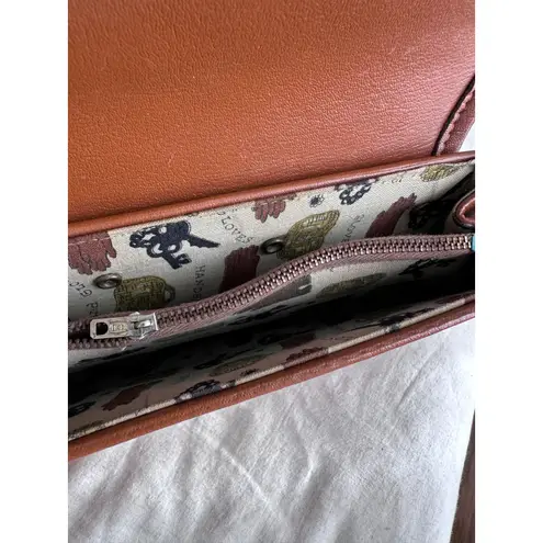 Vintage Glove Hankercheif Purse Bag Pocketbook Brown