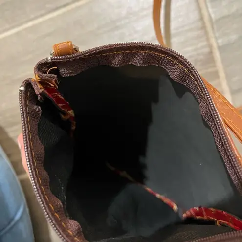 Thailand embroidered elephant crossbody purse Red