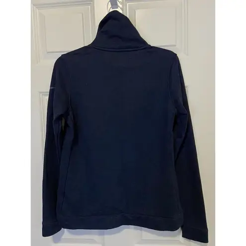 Nike  Dri Fit 860130 Funnel Cowl Neck Navy Blue Pullover Sweatshirt Women's Small