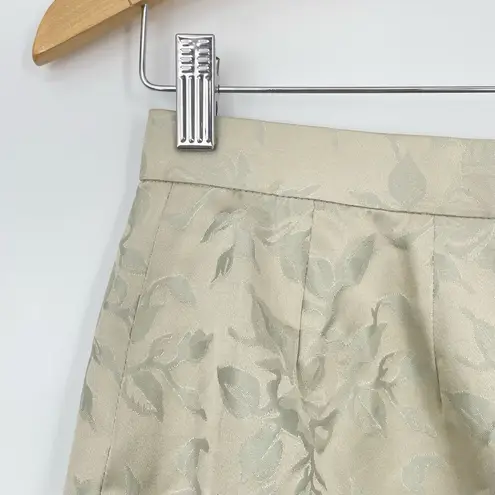 Jacqueline De Bray Vintage Womens Brocade Gold Knee Length Elizabethan Skirt S Size M