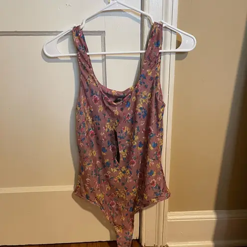Lulus Floral Print Bodysuit