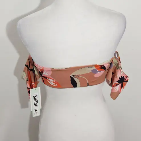 The Bikini Lab Floral Swimsuit Top Size Small NWT Botanical Print Bikini Top
