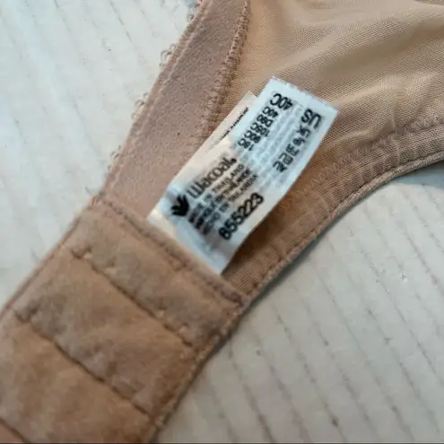 Wacoal Bra Top Tier Underwire Bra in Pink-Beige Sz 40C EUC Style #855223