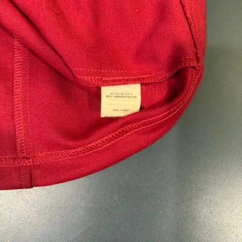 Market & Spruce New! Women's Thebes Knit Red Jacket Size M Hooded Tailored Fit