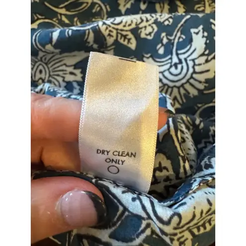 Apiece Apart Apiece Apart Jumsuit Women 4 Blue Silk Floral Paisley Ostrea Tank Boho Cottage