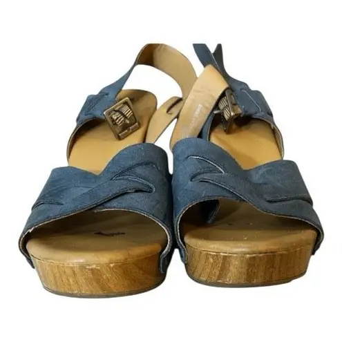 Korks Bagley Platform Cool Grey Leather Studded Chunky Heeled Strappy Sandals 8M Gray Size 8