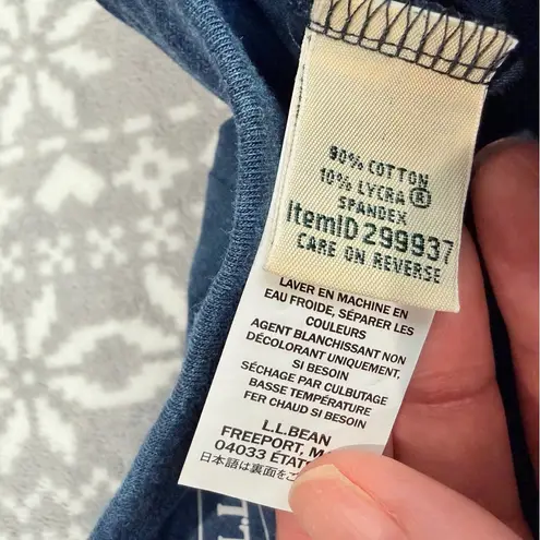 L.L. Bean Women’s Perfect Fit Straight Leg Pant Blue XL Petite Pull On Pockets Size undefined