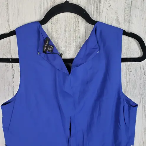 Colorblock NWT Royal Blue Sleeveless V-Neck Mini Dress Women's Size Medium