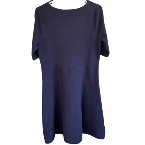 Ann Taylor NWT  V Neck Flare Sweater Dress Blue Size Medium