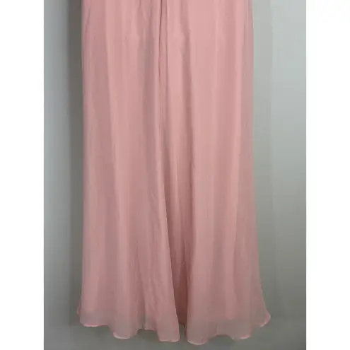 Ever Pretty Women's Empire Waist Peach Midi Dress Sz.6