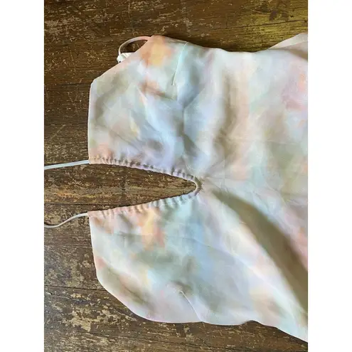 Skylar & Madison "Molly" Pastel Cloud Strappy MiniDress Women’s/Juniors Size SM Blue