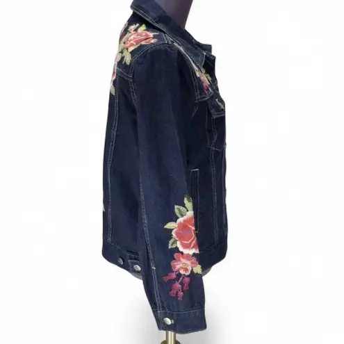 Johnny Was Desi heavily embroidered denim jacket NWT