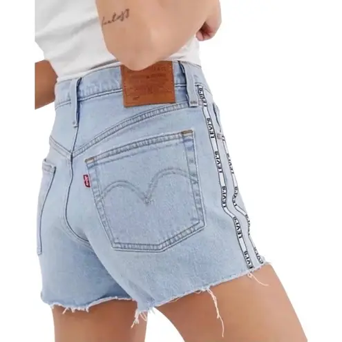 Levi's Levi’s Premium 501 Jean Short Women 32 Blue Light Wash Boho City Festival Resort