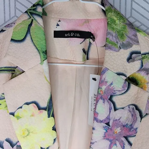 Ark & Co. Floral Print Blazer Sz Small