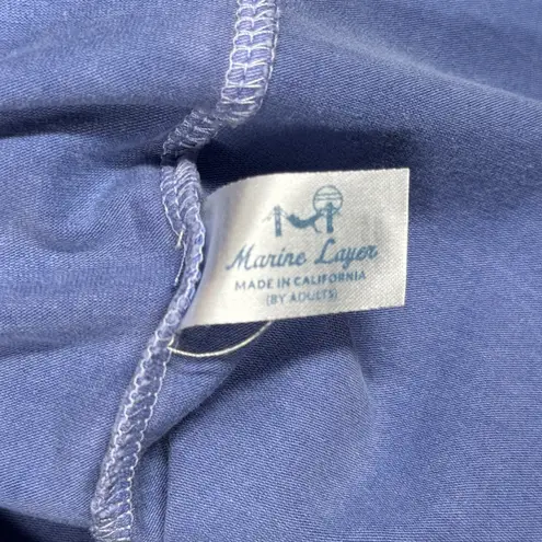 Marine layer Dress Blue T-Shirt Jersey Casual Comfy Outdoors Normcore Medium