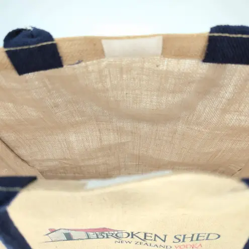 Broken Shed Vodka Eco Friendly Large Reusable Unisex Jute Shopping Bag/Tote NEW Tan