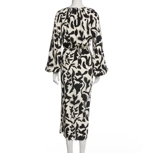 La Ligne silk imogen midi dress NEW Black Size L