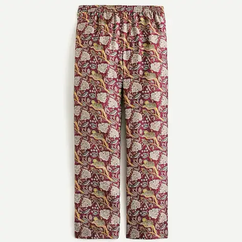 J.Crew Pull-on silk-twill pant in jungle cat print - Image 3