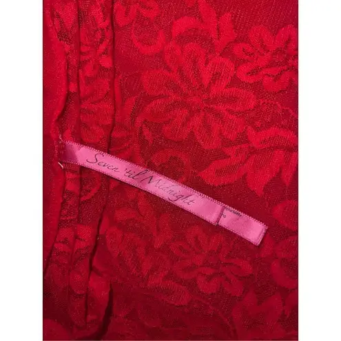 Women’s Sexy Red Halter Teddy Babydoll Lingerie Gown M Size M