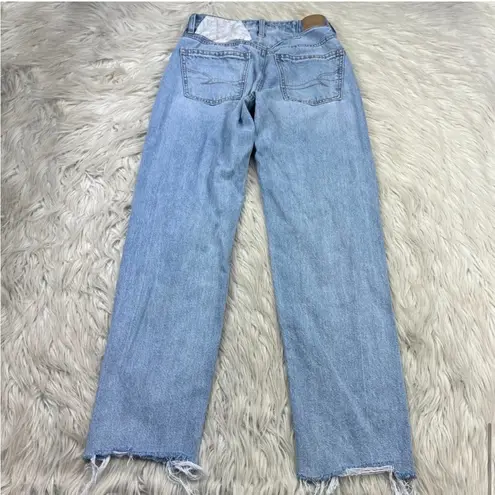 American Eagle  90's Straight Patchwork Distressed Jeans