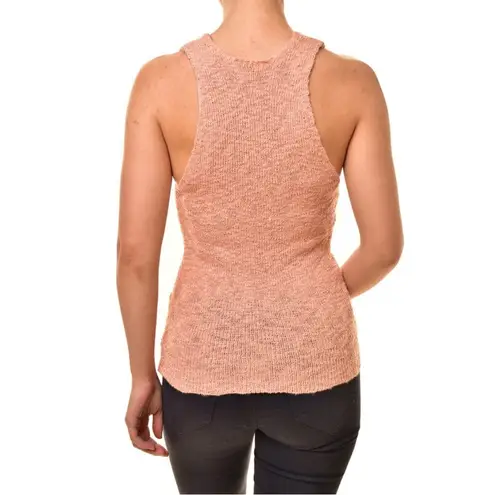 Free People  Women’s Sz Small Top Georgia Knit Cami V Neck Stylish Tan OB754827