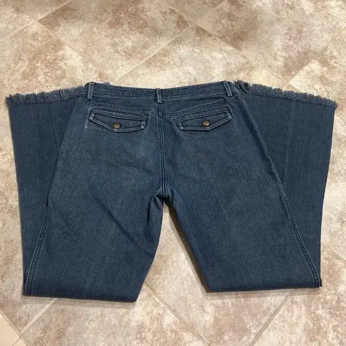 Dana Buchman Boot Cut Mid Rise Dark Wash Solid Stretch Jeans Women’s 4