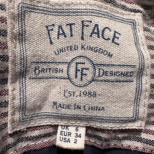 FatFace United Kingdom Blue Quilted Button Zip Jacket Size US 2 Coat Outdoors