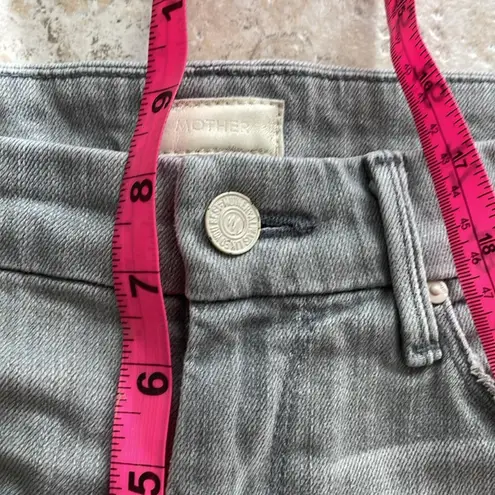 MOTHER Jeans The Dropout in Holy Smokes Grey Distressed Gray Size 26