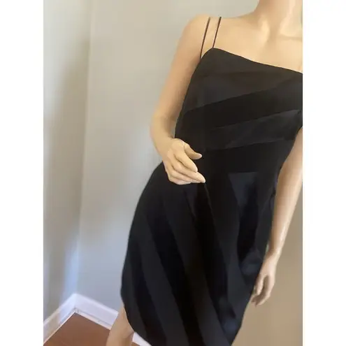 David Meister Womens Spaghetti Strap Sheath Cocktail Formal Dress Black Size 8