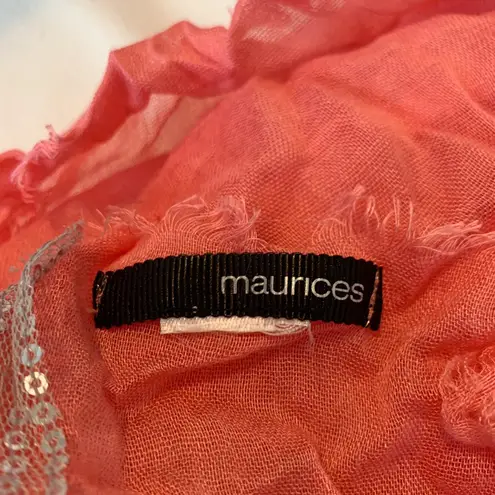 Maurice's Pink Sequin Scarf