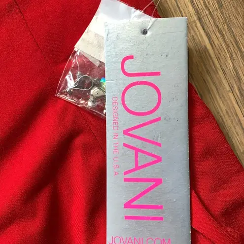 Jovani GORGEOUS NWT  Beaded Red Evening Gown READ DESCRIPTION