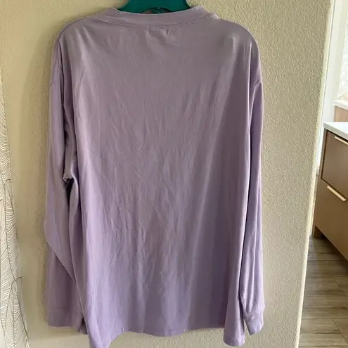SKIMS SOLD boyfriend longsleeve Henley, Lily color, size Small, NWOT