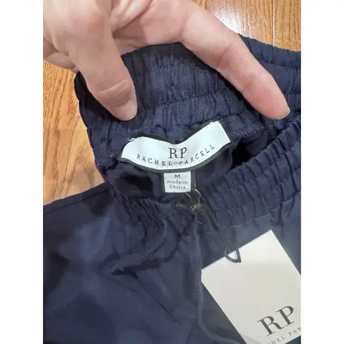 Rachel Parcell Womens Linen Blend Wide Leg Pant Medium NEW Elastic Pull on Waist