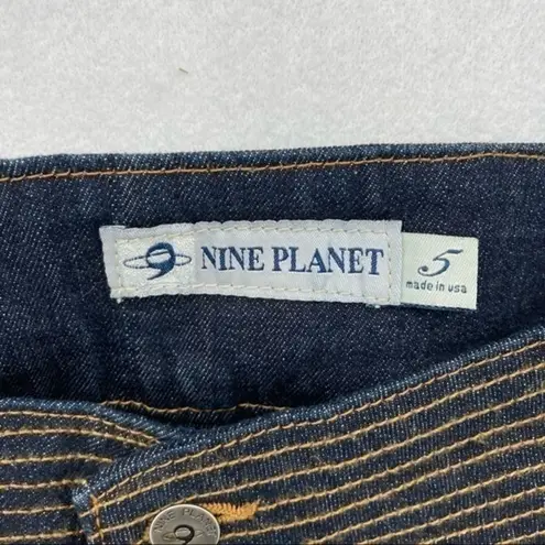 Nine Planet Dark Wash Denim Straight Leg Jean Blue Size undefined